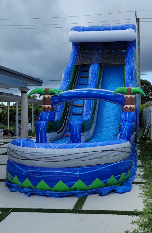 Blue Sky Water Slide