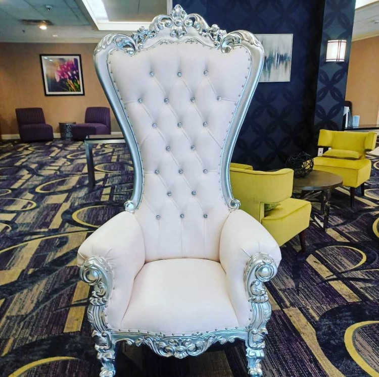 King Throne Chair Silver