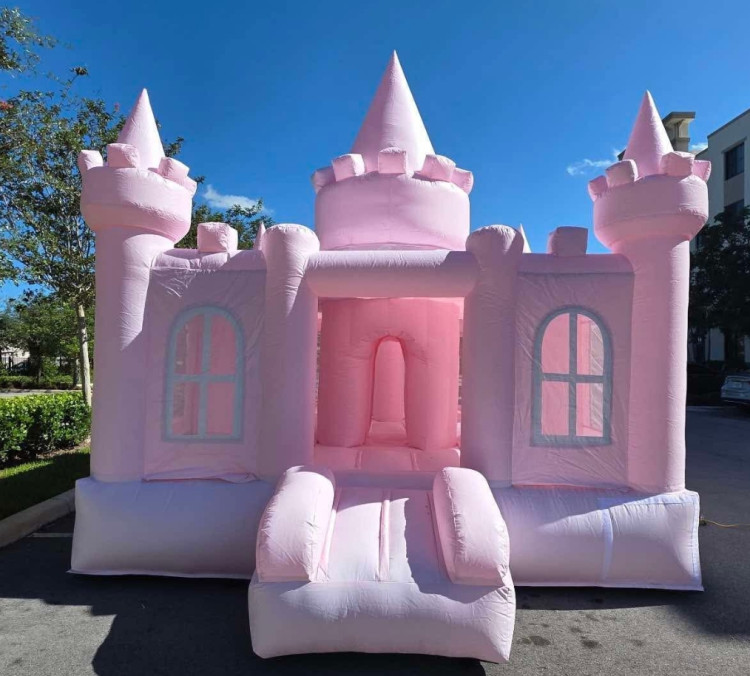 Pastel Pink Bounce Castle