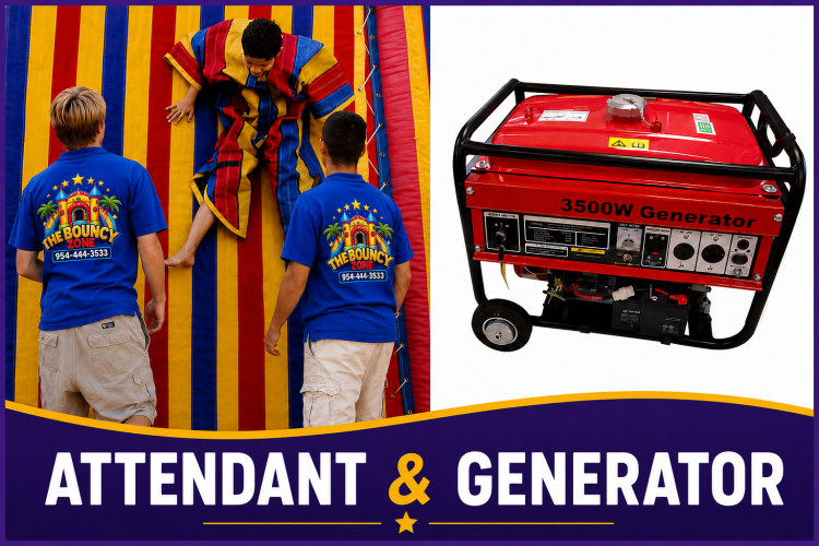 Bounce House Attendant & Generators